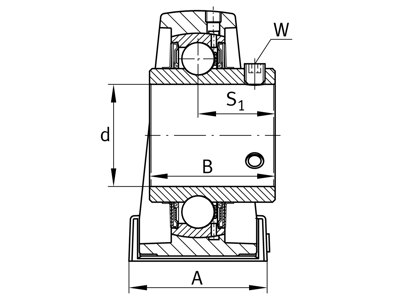 FAG UCP210-J7 FLANGELEJE BLACK SERIE