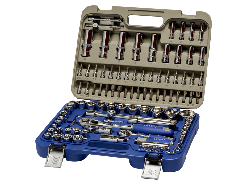 IRIMO TOPNØGLESÆT 1/4"+1/2" 108 DELE 129-108-4