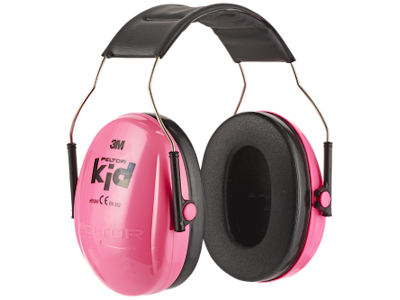 3M PELTOR KID HØREVÆRN T/BØRN, LYSERØDE M/HOVEDBØJLE
