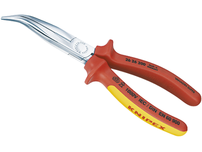 KNIPEX 26 26 200 STORKENÆBSTANG 200MM VDE 45 GR.BØJET KÆBER