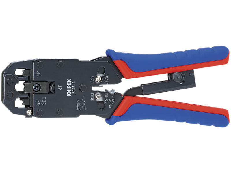 KNIPEX 97 51 12 CRIMPTANG T/WESTERNSTIK 200 MM