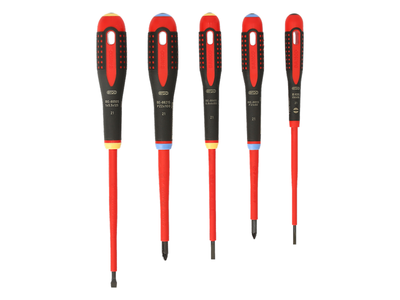 BAHCO BE-9882S ERGO SKRUETRÆKKERSÆT  BE-9882S ISOLERET PZ/LIGE