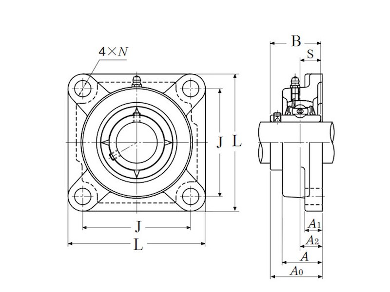 NTN UCFX08D1 FLANGED HOUSING UNIT