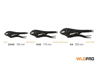 DIESELLA SVEJSETANG D4 MED BUEDE KÆBER 230MM