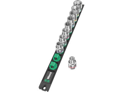 WERA TOP-MAGNETLISTE C IMPERIAL 1 ZYKLOP TOPNØGLEINDSATS-SÆT Socket Rail