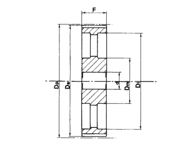TIMING BELT PULLEY 112-14M-115MM