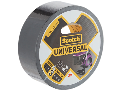 3M SCOTCH LÆRREDSTAPE UNIVERSAL 2904 SORT 48MMx50MTR