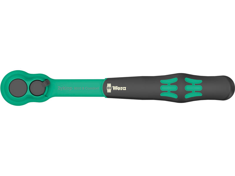 WERA ZYKLOP COMFORT SKRALDE 8010 B, MED OMSKIFTERKNAP, MED 3/8"-TILSLUTNING, 3/8" X 230 MM