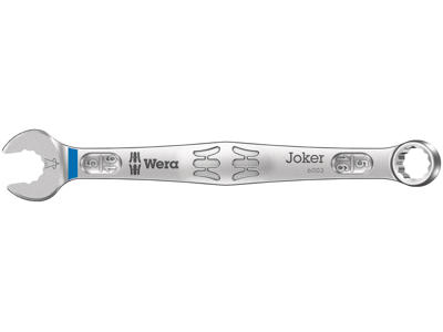 WERA RINGGAFFELNØGLE-SÆT 6003 Joker 8 Imperial Set 1, TOMMEMÅL, 8 DELE