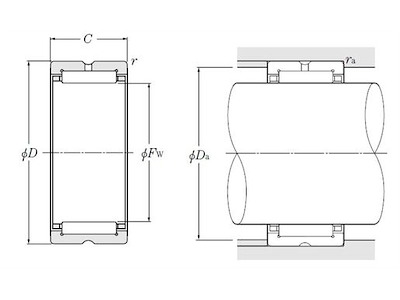 NTN NK18/20RCT NEEDLE ROLLER BEARING 18X26X20