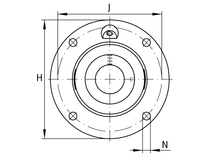 INA RMEA35-N FLANGED HOUSING UNIT