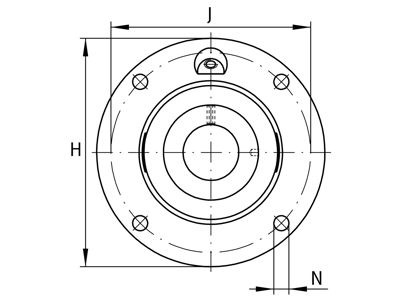 INA RMEA35-N FLANGED HOUSING UNIT