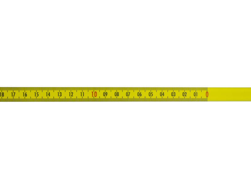 DIESELLA SELVKLÆBENDE PIT BÅNDMÅL I STÅL 3MX13 MM, H-V GRADUERING GUL