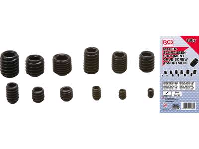 GRUB SCREW ASSORTMENT | INCH SIZES | 160 PCS.