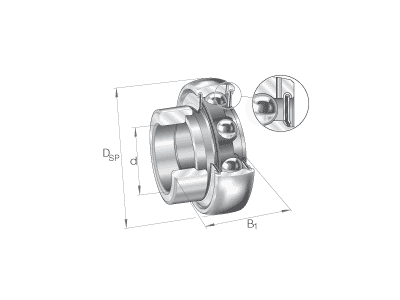 INA GRA104-NPP-B RADIAL INSERT BALL BEARING