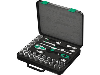 WERA ZYKLOP SPEED-SKRALDESÆT 8100 SC 4, 1/2"-TILSLUTNING, TOMMEMÅL, 38 DELE