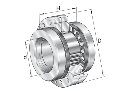 INA ZARF1560-TV-A NEEDLE ROLLER/AXIAL CYLINDRICAL ROLLER BEARING