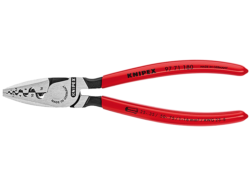 KNIPEX 97 71 180 CRIMPTANG T/KABELTYLLER 180 MM
