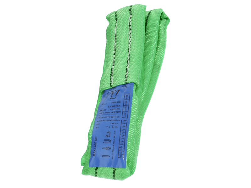 RUNDSLING E60 2T 2 / 4 MTR GRØN 2T