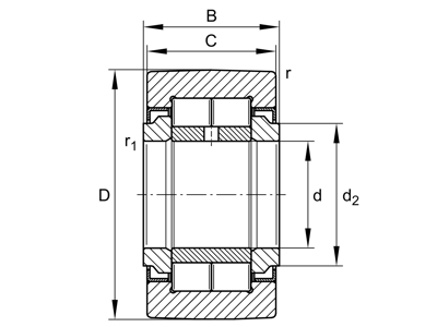 INA NUTR50/110-X-A YOKE TYPE TRACK ROLLER