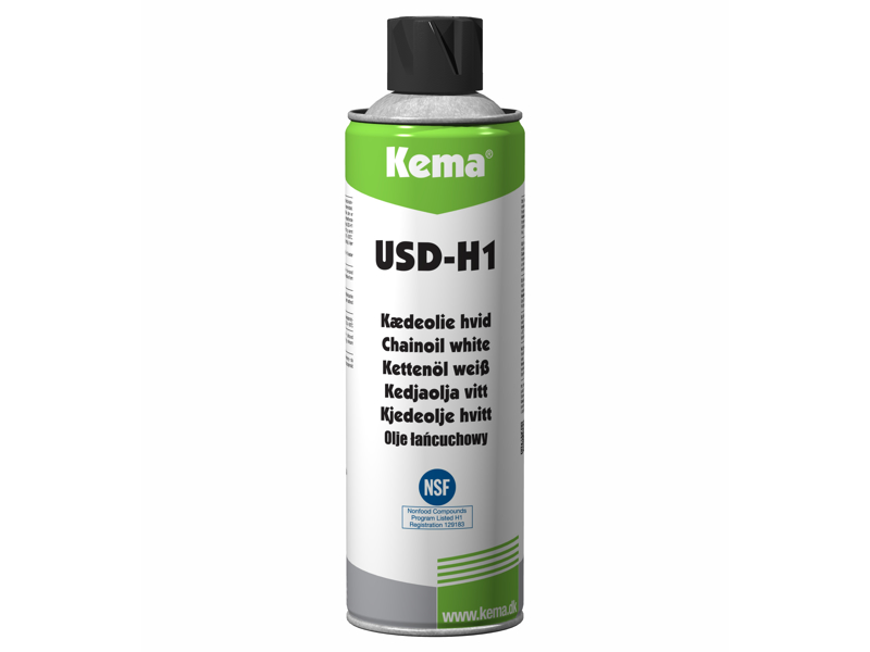 KEMA USD-H1 FULDSYNTETISK OLIE  500 ML SPRAY HVID NSF-H1