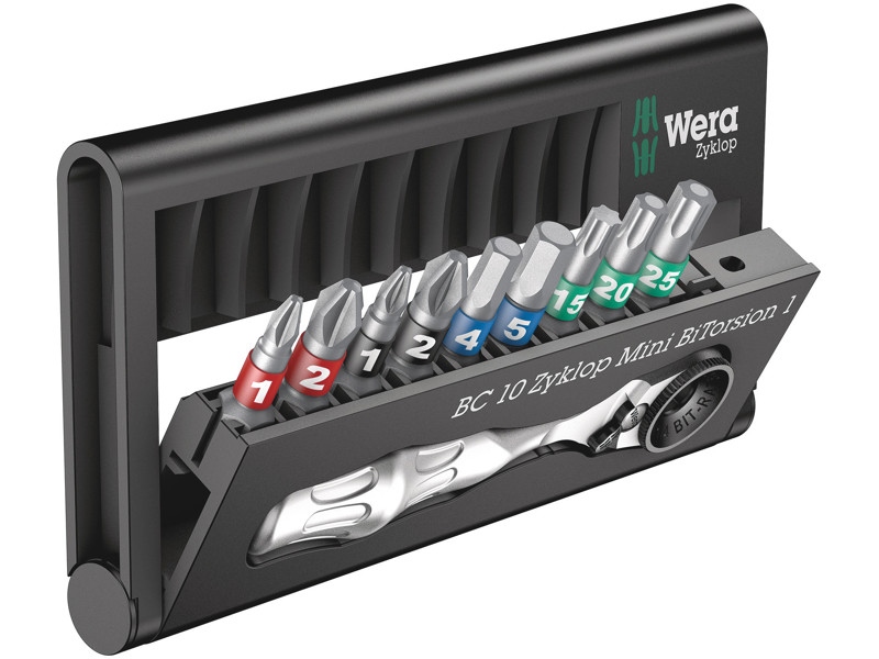 WERA Bit-Check 10 Zyklop Mini BiTorsion 1, 10 DELE
