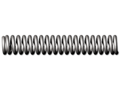 RUSTFRI TRYKFJEDER NR. 21  YDRE:11MM  TRÅD:1,50MM FRI LÆNGDE 300MM