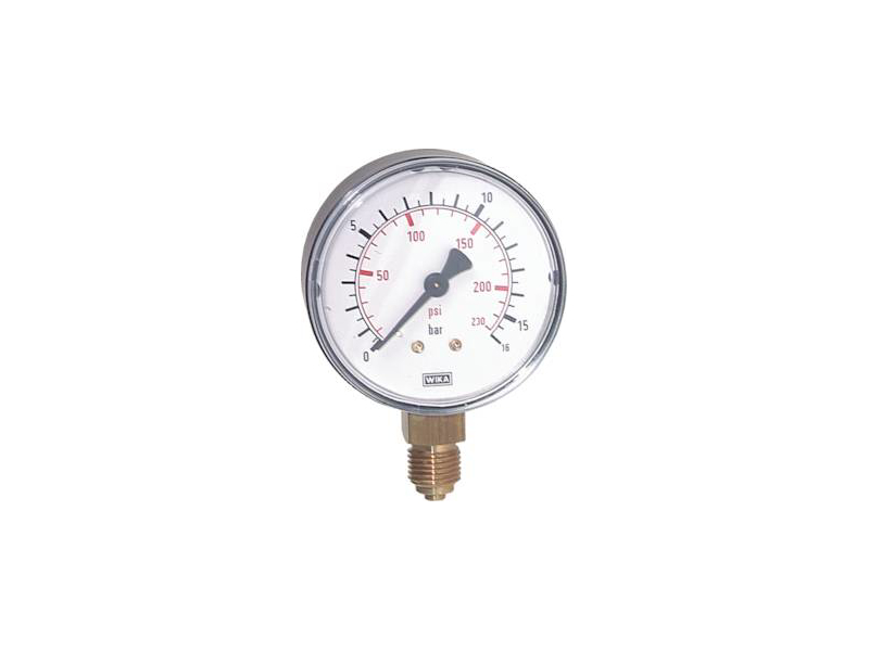 MANOMETER 0 - 6 BAR 63MM NEDADVENDT 1/4"RG 