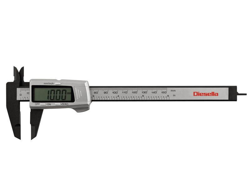 DIESELLA DIGITAL SKYDELÆRE  0-150X0,01 MM I CARBON FIBER