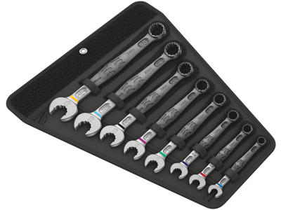 WERA RINGGAFFELNØGLE-SÆT 6003 Joker 8 Imperial Set 1, TOMMEMÅL, 8 DELE