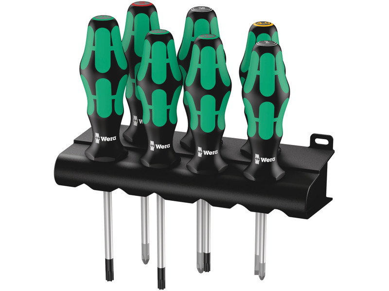 WERA SKRUETRÆKKERSÆT 335/350/367/7 RACK 335/350/367/7+HOLDER PH+PZ+TX