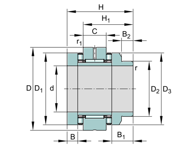 INA ZARN65125-L-TV-A NEEDLE ROLLER/AXIAL CYLINDRICAL ROLLER BEARING