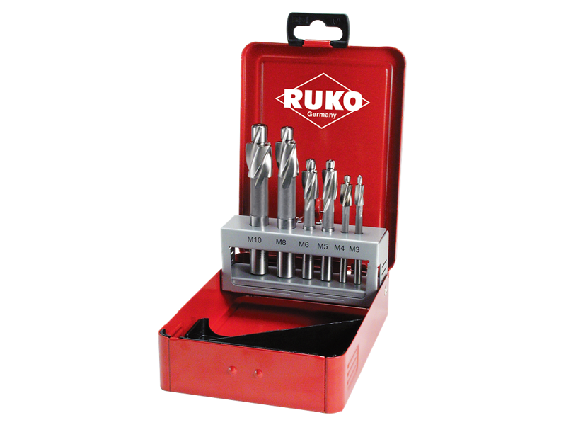 RUKO TAPFORSÆNKERSÆT HSS M3-10 102450 180GR. M3-M10 "FIN"