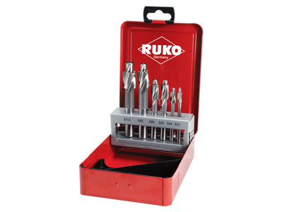 RUKO TAPFORSÆNKERSÆT HSS M3-10 102450 180GR. M3-M10 "FIN"