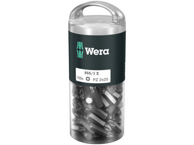 WERA 855/1 Z DIY 100 BITS 855/1 Z DIY 100 SiS, PZ 2 X 25 MM, 100 DELE