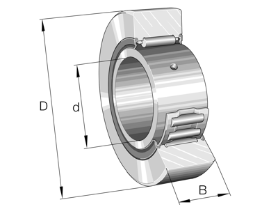 INA NA22/8-X-2RSR YOKE TYPE TRACK ROLLER