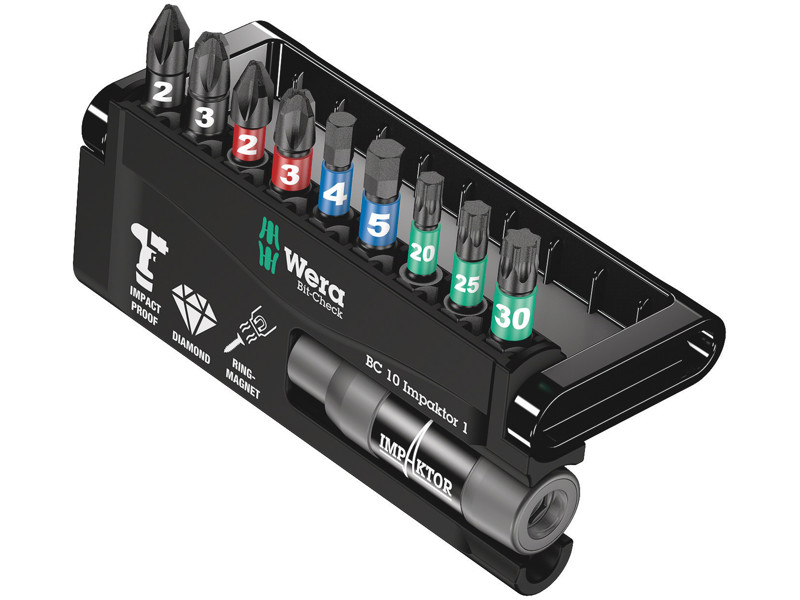 WERA Bit-Check 10 Impaktor 1, 10 DELE