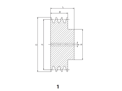 Z 112 V-BELT PULLEY 2 TRACK 