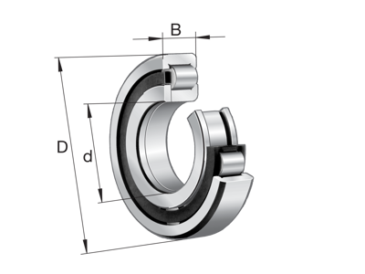 FAG NUP2313-E-XL-M1 CYLINDRISK RULLELEJE 65X140X48