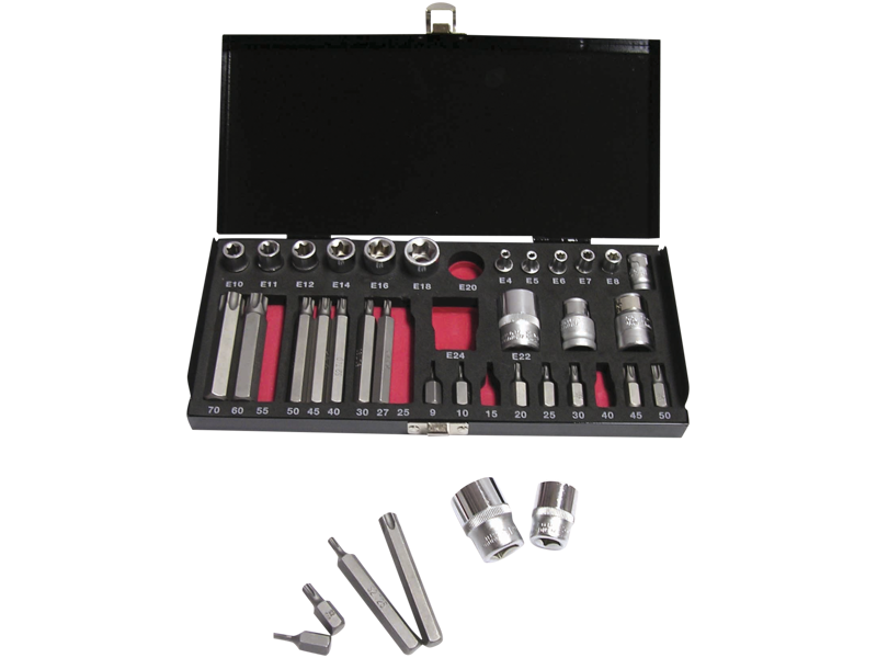 BATO 1735 AUTO BITSSÆT TORX & E-TOPSÆT  3/8" (10MM) 35 DELE