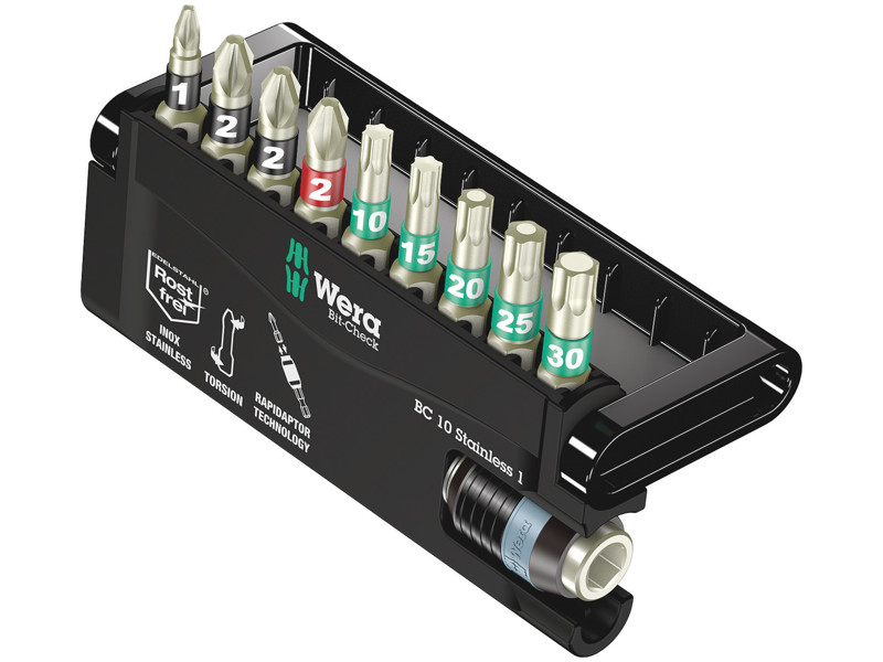 WERA Bit-Check 10 Stainless 1, 10 DELE