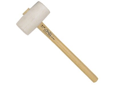 GUMMIHAMMER HVIDE BANER Ø75MM NR AT-929-03