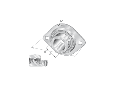 INA RAT12-XL FLANGED HOUSING UNIT