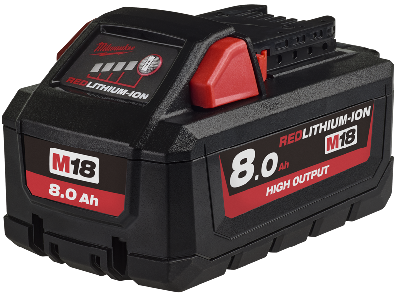 MILWAUKEE BATTERI 18V 8.0AH  1 STK NR 4932471070