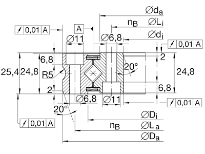 INA XSU080258-L178 DREJEKRANS
