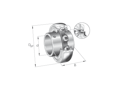 INA GYE12-XL-KRR-B RADIAL INSERT BALL BEARING