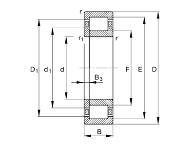 FAG NUP205-E-XL-M1 CYLINDRISK RULLELEJE 25X52X15