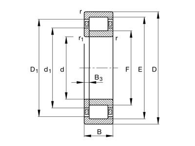 FAG NUP2313-E-XL-M1 CYLINDRISK RULLELEJE 65X140X48