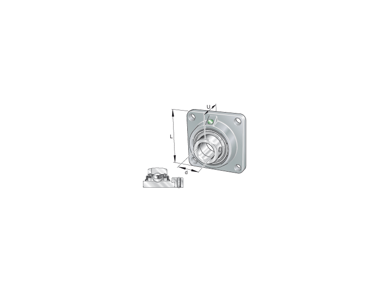 INA RCJ20-XL-N FLANGE CJ04 + GE20-XL-KRR-B (KASK04)