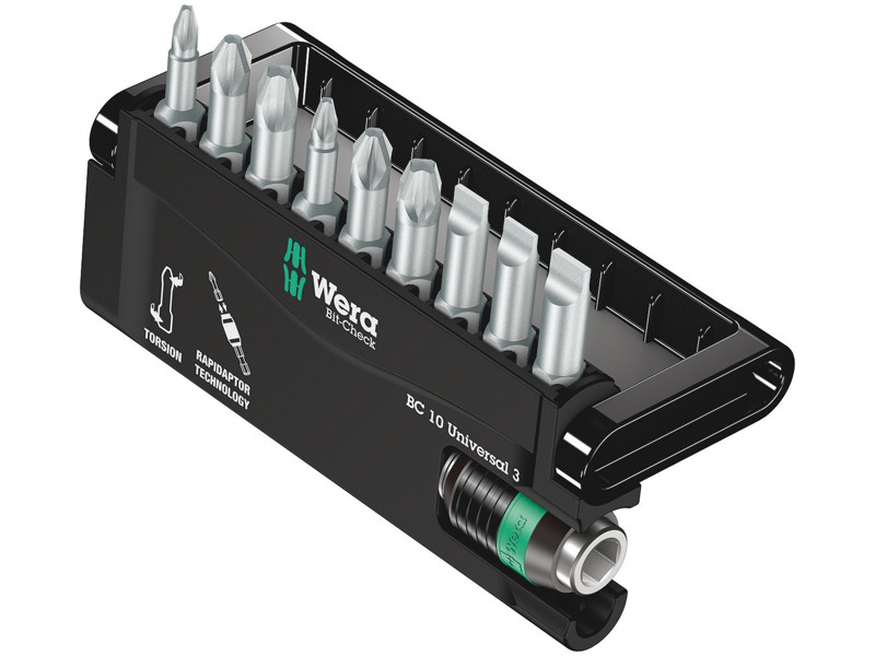 WERA Bit-Check 10 Universal 3 SB, 10 DELE